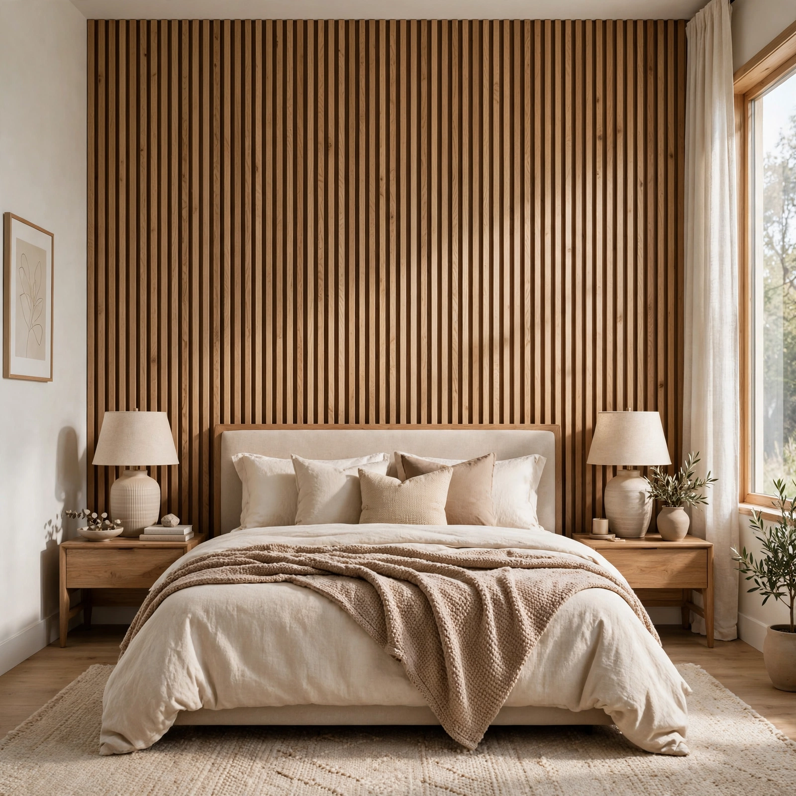 15. Textural Wall Cladding for Bedroom Design Ideas