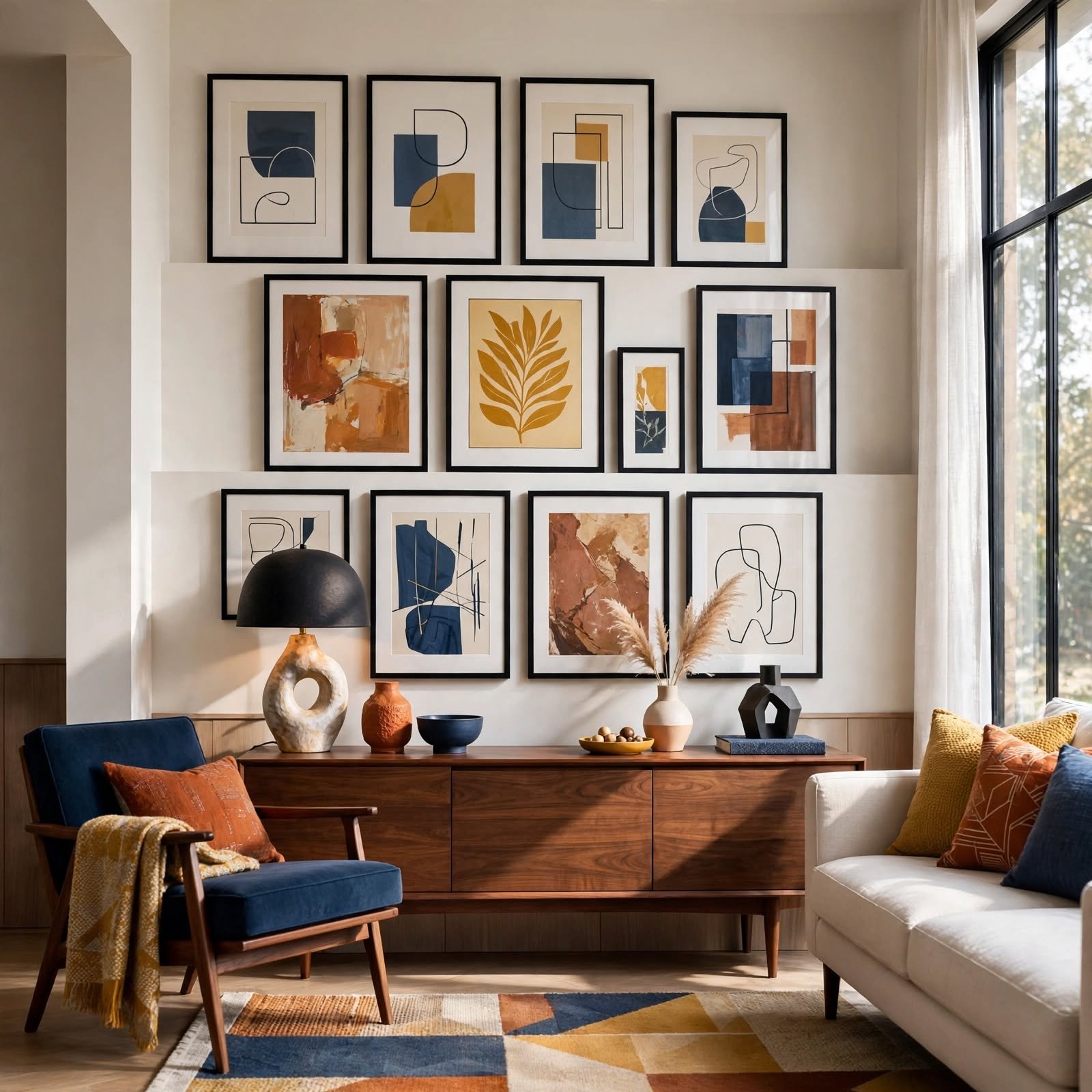 2. Tiered Gallery Wall for Wall Decor
