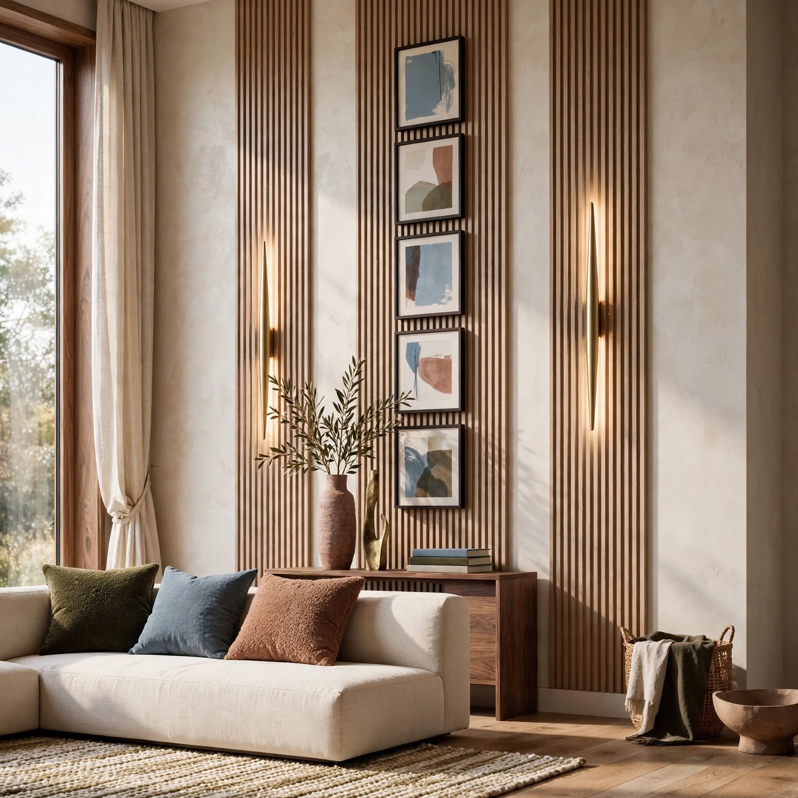 7. Vertical Line Emphasis Technique for Wall Decor Design