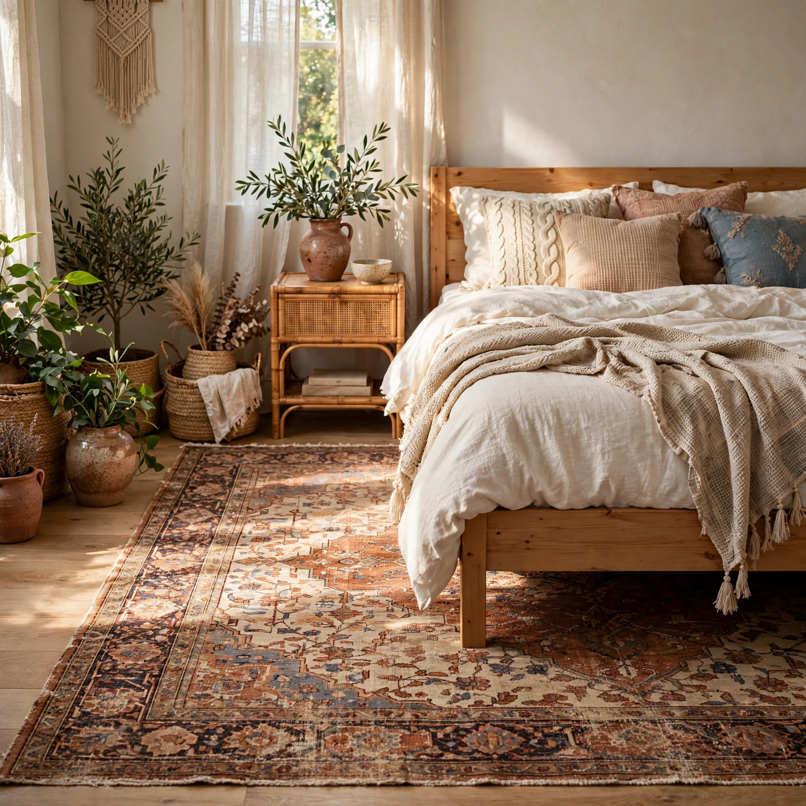13. Vintage Persian Runner for a Boho Bedroom