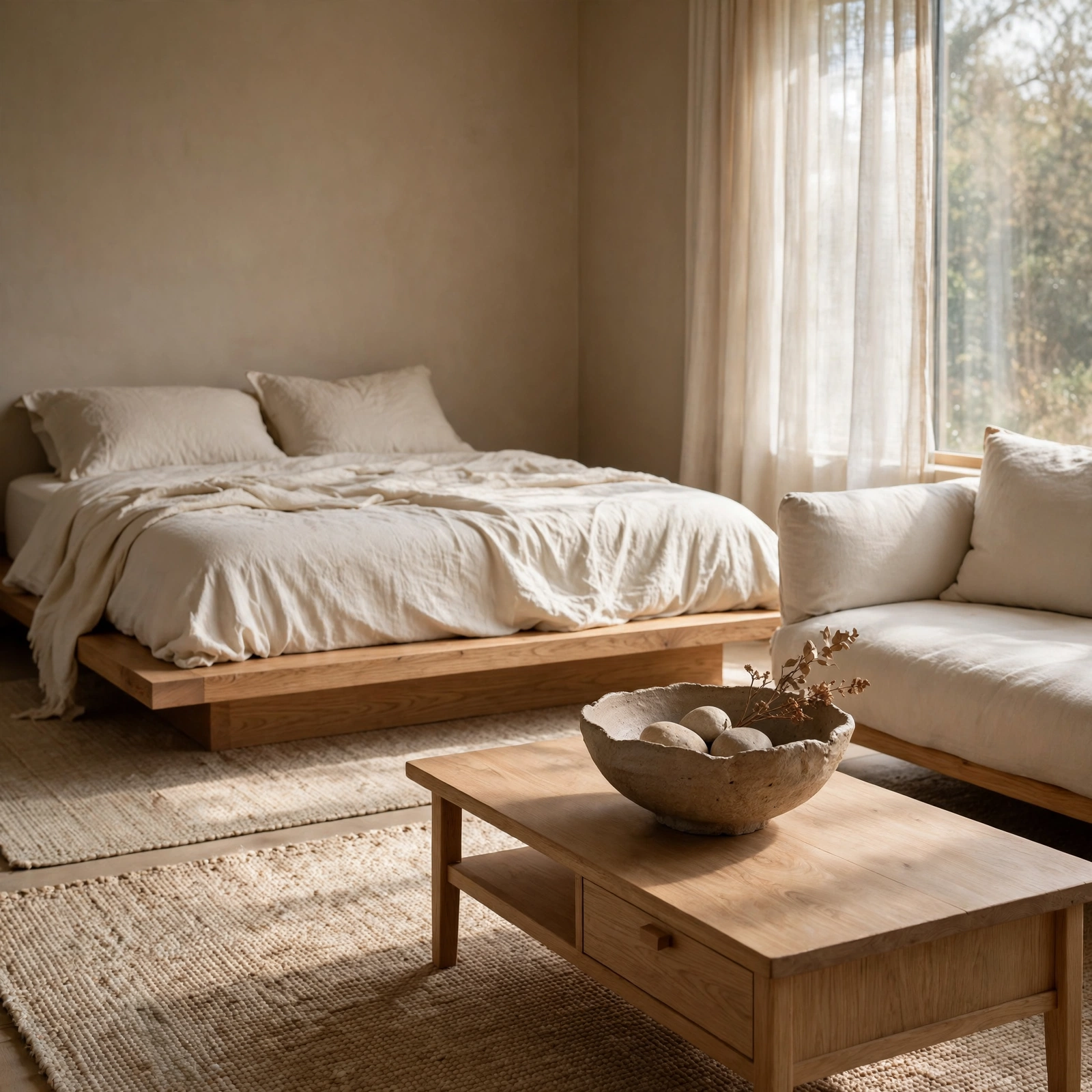 12. Wabi-Sabi Ceramic Bowl for Japandi Bedroom