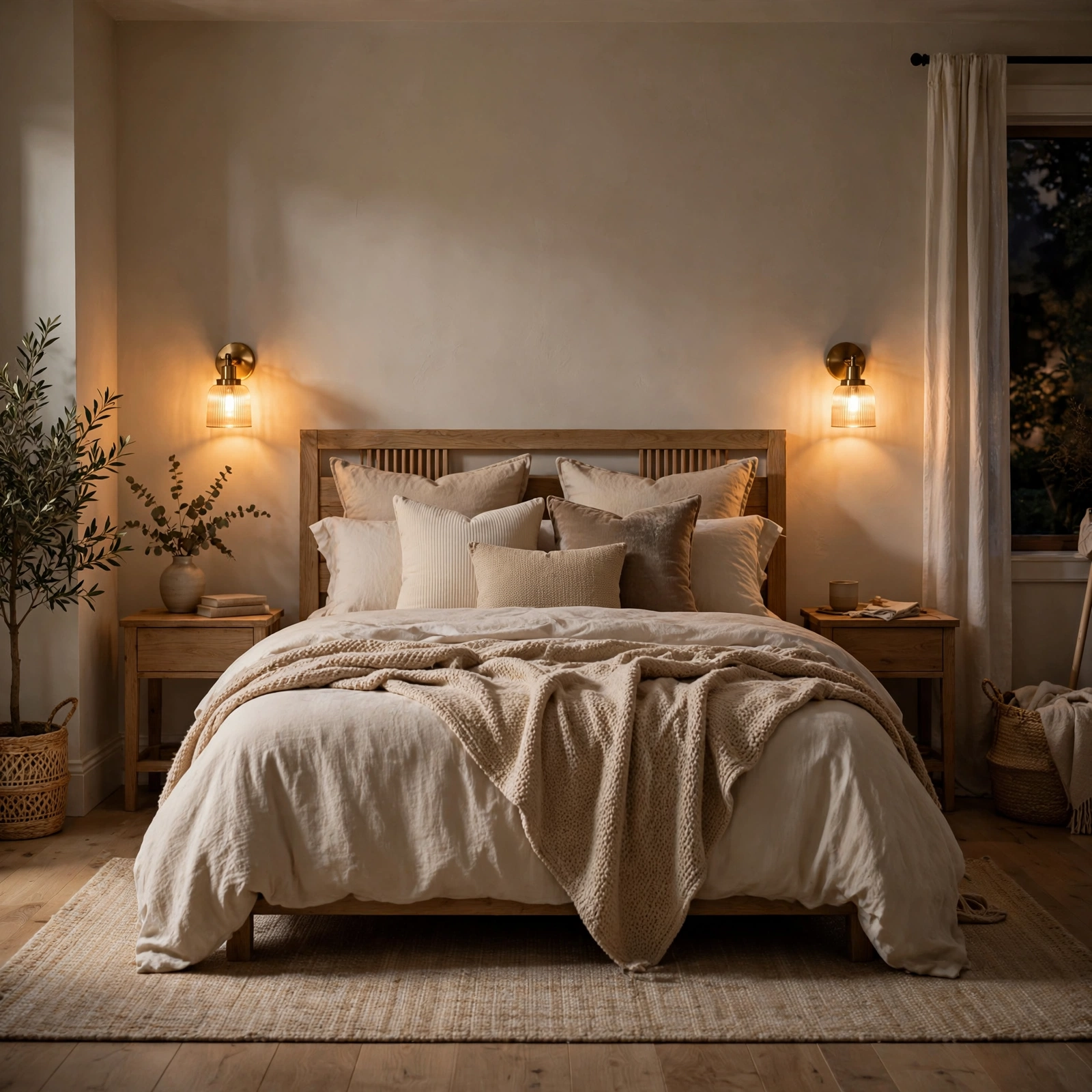 2. Warm Dimmable Lighting for Cozy Bedroom