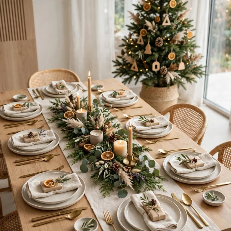 christmas table decor