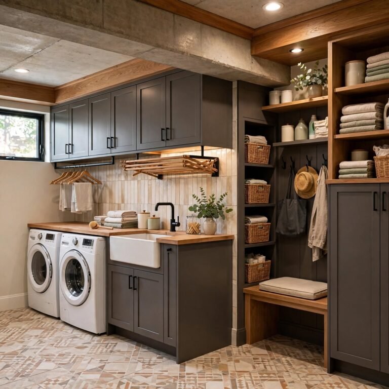 basement laundry room ideas