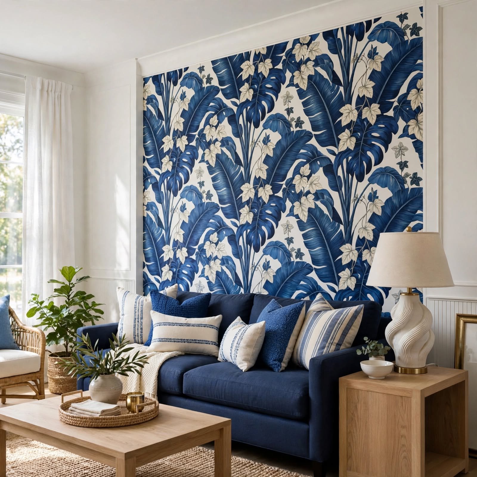1. Bold Botanical Print Wallpaper for Wallpaper Ideas