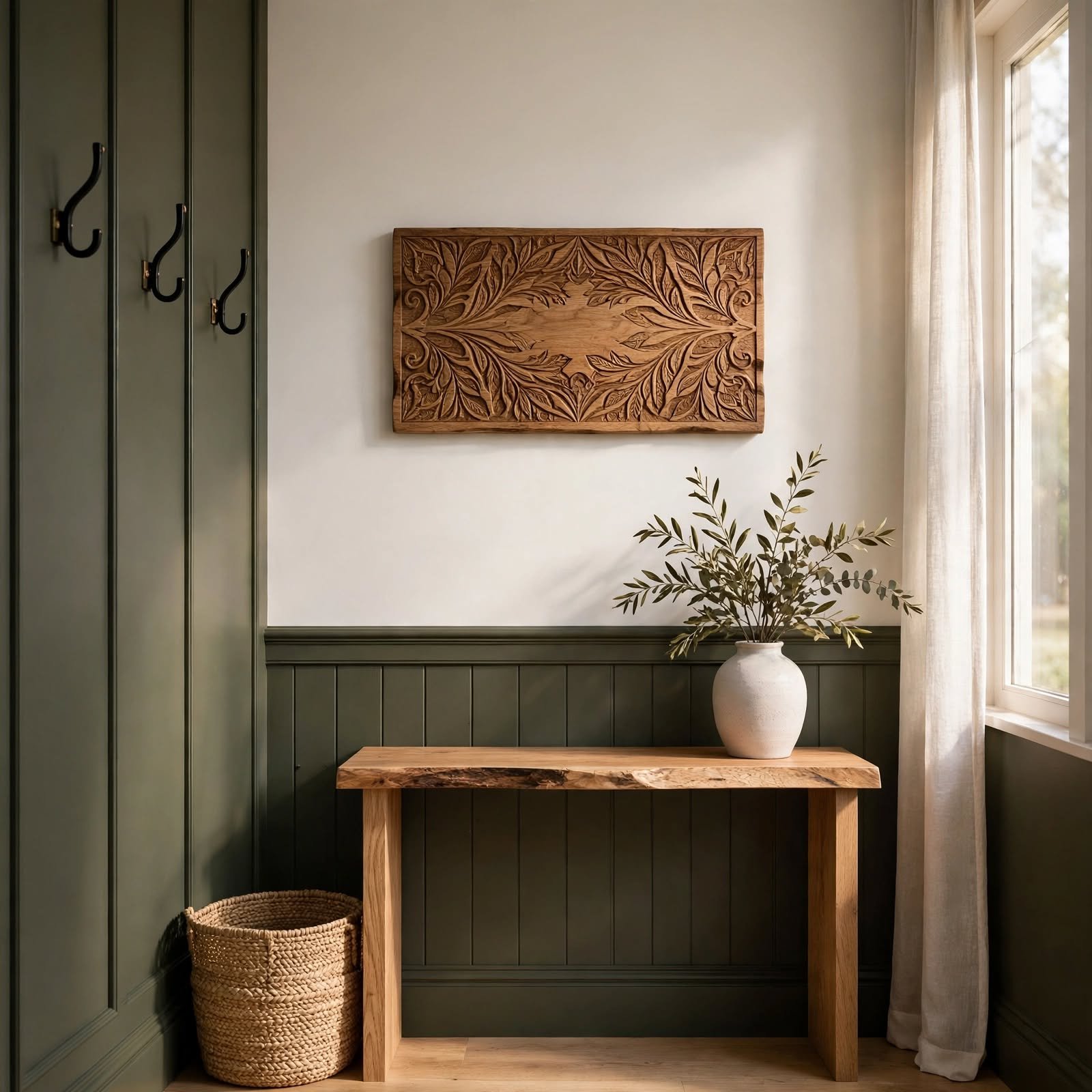 13. Engraved Wood Family Name Sign for Wooden Wall Decor