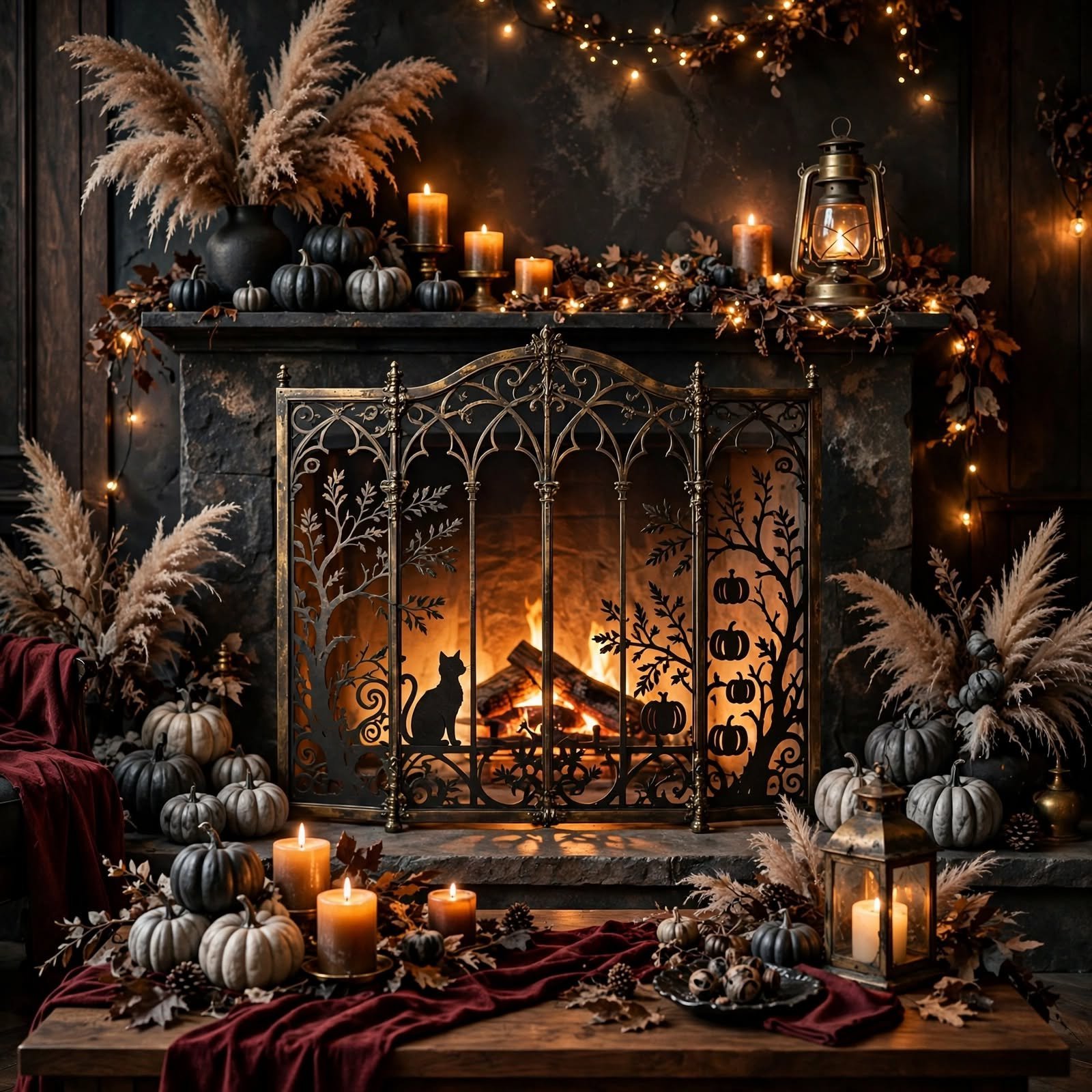 halloween living room decor