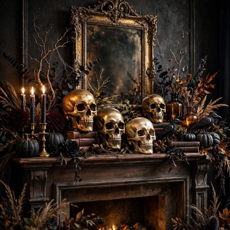 elegant halloween decor