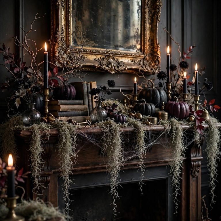 halloween mantel decorating ideas