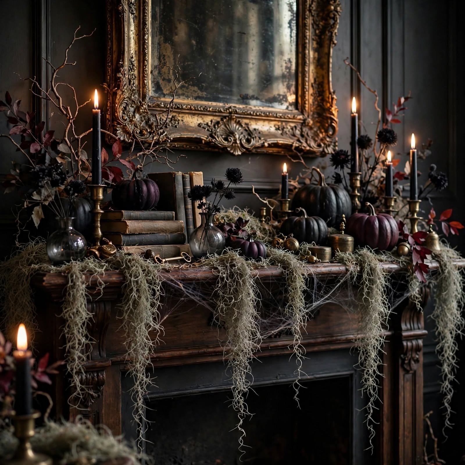 halloween mantel decorating ideas