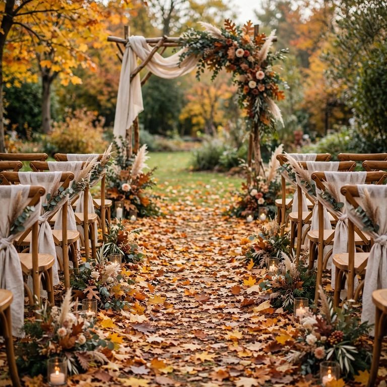 fall wedding decor