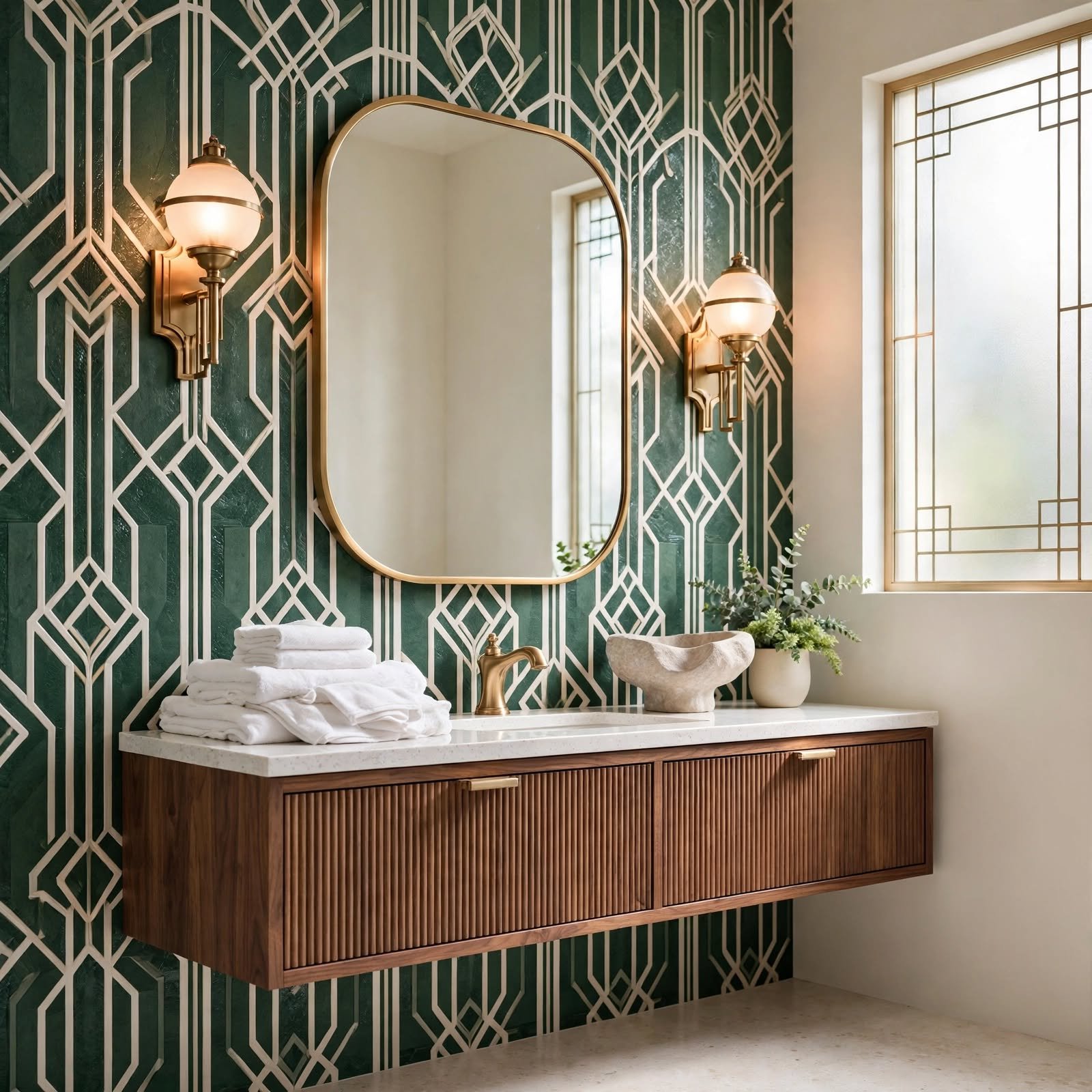 1. Moisture-Resistant Vinyl Wallpaper for Wallpaper Bathroom