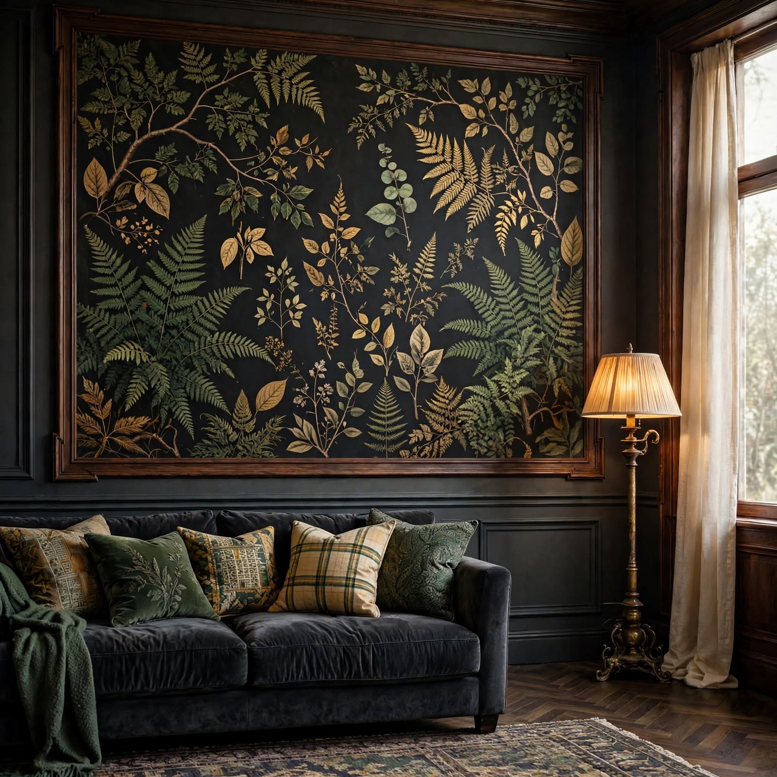 7. Mural-Style Scenic Wallpaper for Wallpaper Ideas