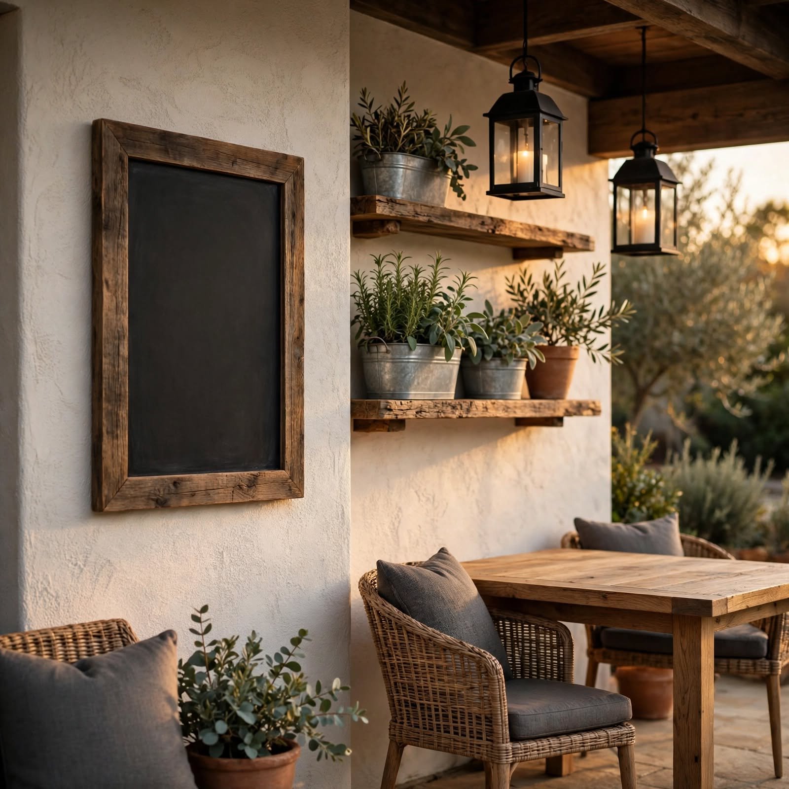 8. Outdoor Chalkboard Menu Sign for Outdoor Wall Decor