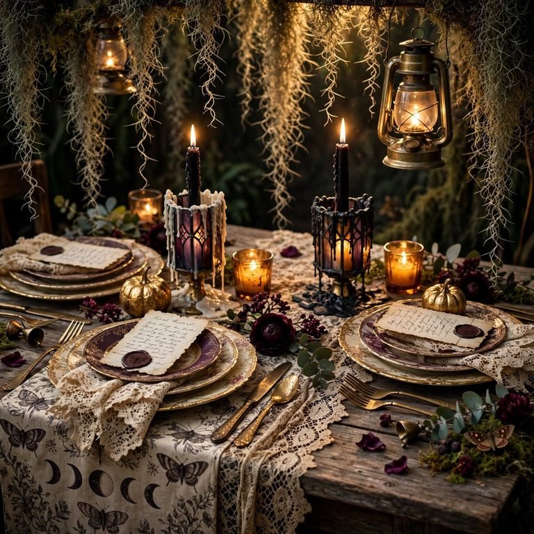 romantic halloween decor