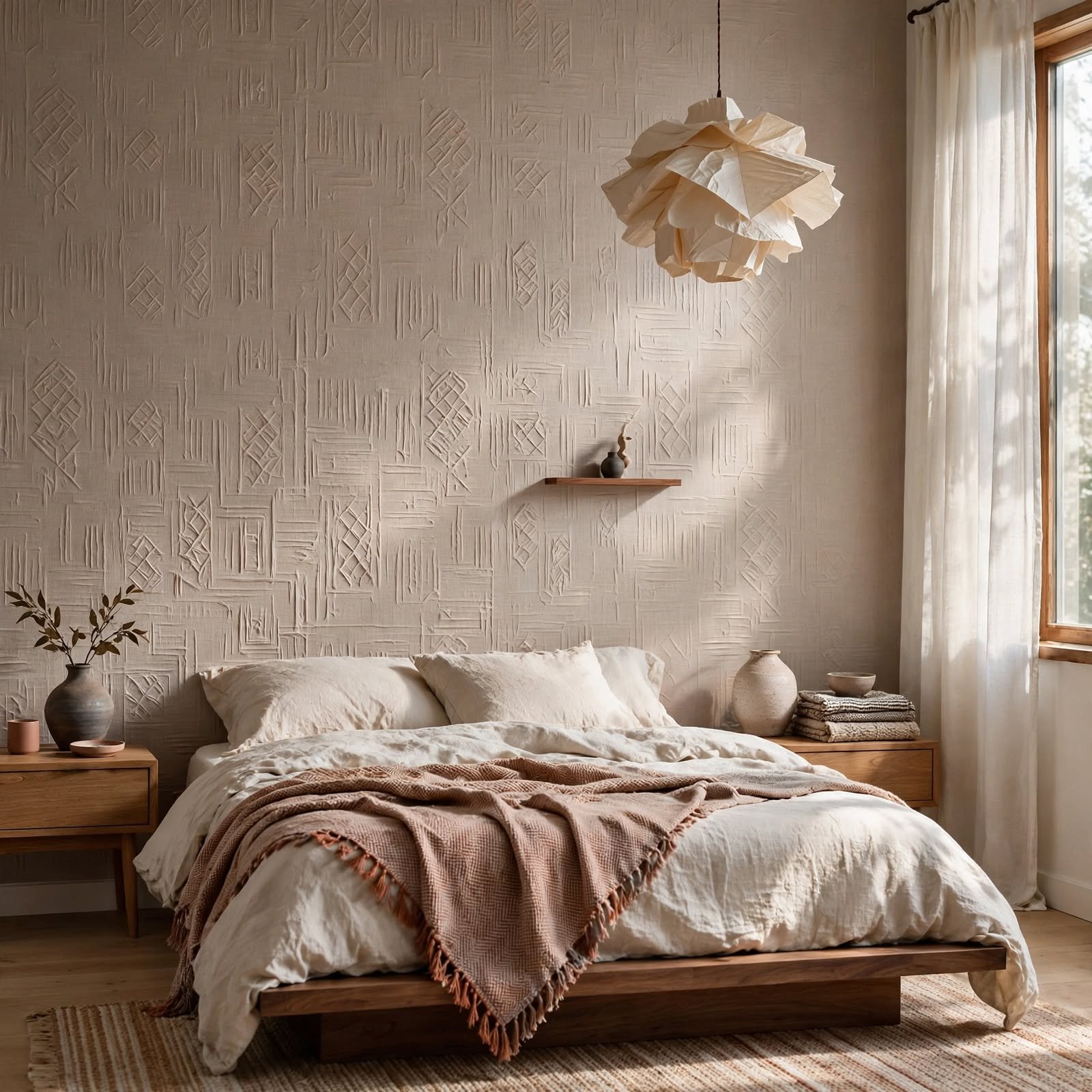 3. Textured Vinyl Embossed Wallpaper for Wallpaper Ideas