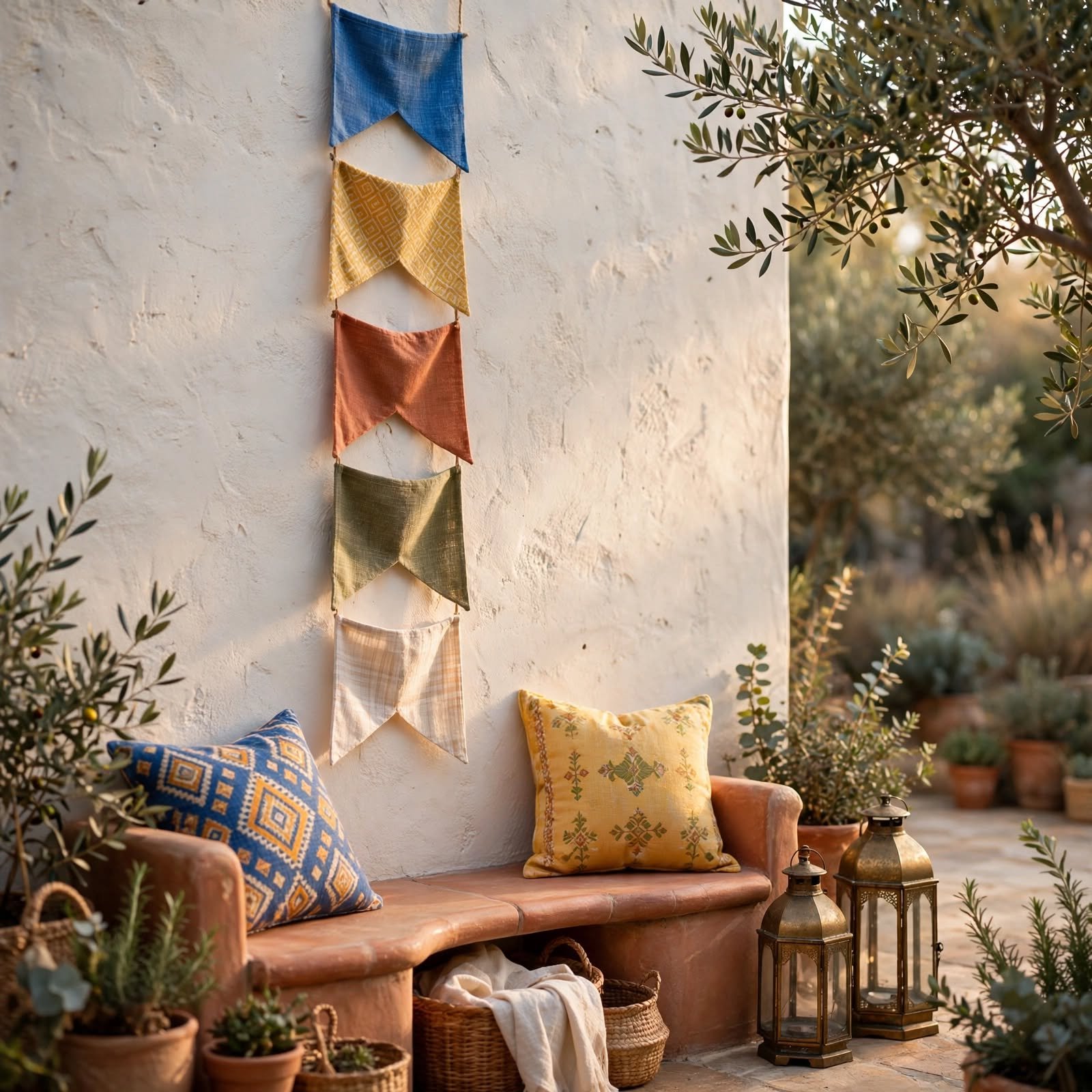 18. Weatherproof Fabric Flag Banner for Outdoor Wall Decor