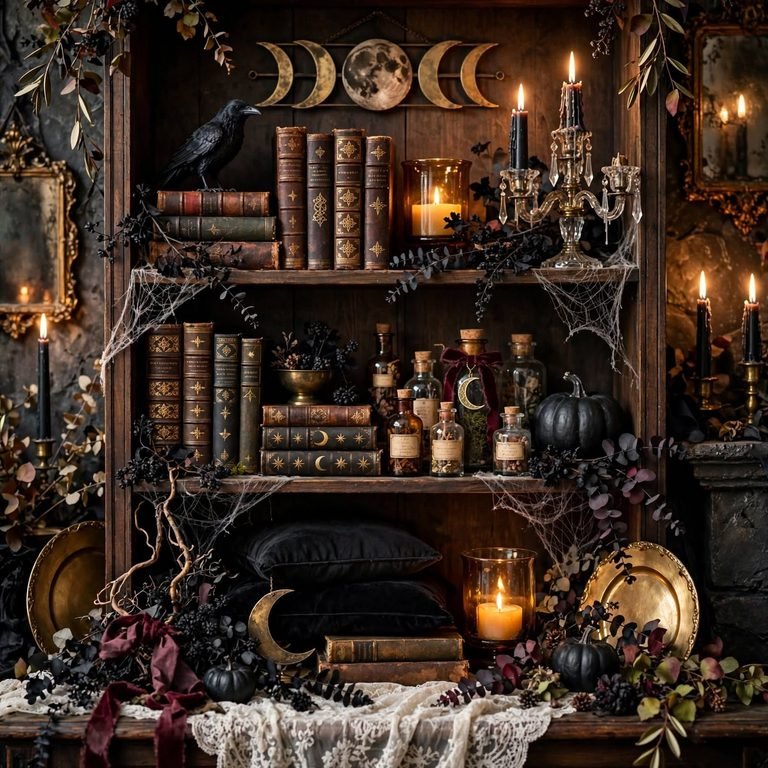 witchy halloween decor