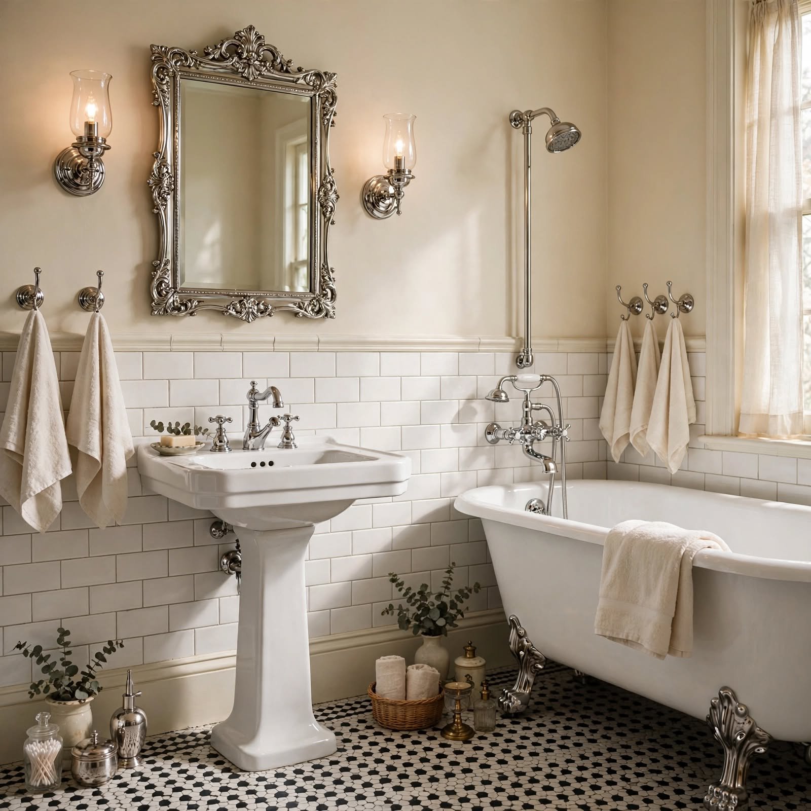 vintage bathroom decor